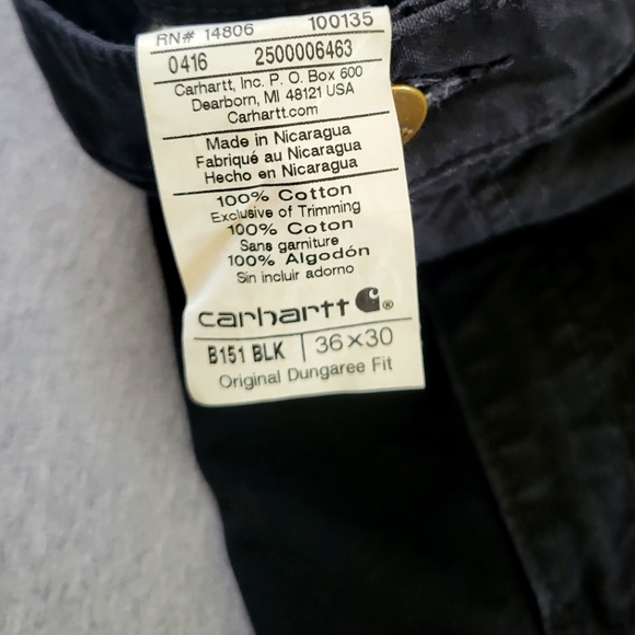 Like new Carhartt black carpenter pants - Picture 4 of 4